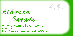 alberta varadi business card